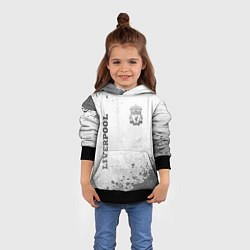 Толстовка-худи детская Liverpool - white gradient вертикально, цвет: 3D-черный — фото 2