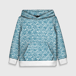 Детская толстовка Бело-синий текстурный