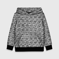 Детская толстовка Чёрно-белый текстурный