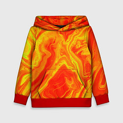Детская толстовка Огненный жёлто-красный