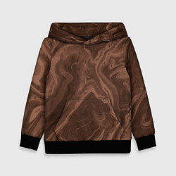 Детская толстовка Коричневый абстракция в точку