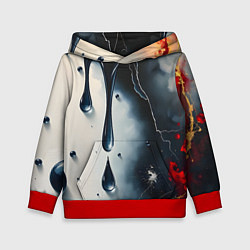 Детская толстовка Сюрреалистичная абстракция с каплями