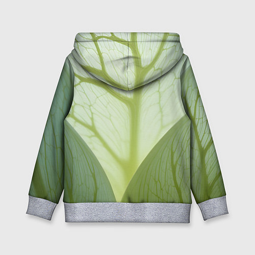 Детская толстовка Макро съемка листа / 3D-Меланж – фото 2