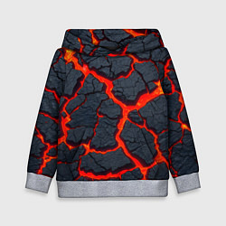 Толстовка-худи детская Текущая в породе лава, цвет: 3D-меланж