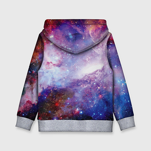 Детская толстовка Brave cat in space - ai art / 3D-Меланж – фото 2
