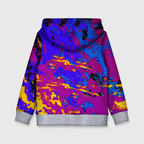 Детская толстовка NBA краски неон / 3D-Меланж – фото 2