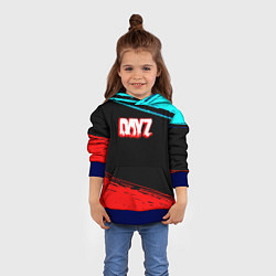 Толстовка-худи детская Dayz neon color, цвет: 3D-синий — фото 2