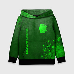 Детская толстовка League of Legends - green gradient вертикально