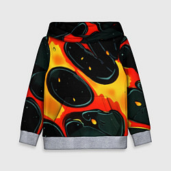 Детская толстовка Оранжевые разломы текстура