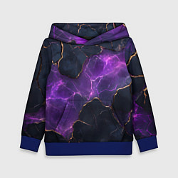 Детская толстовка Фиолетовый разлом с молниями