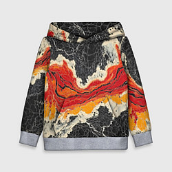 Детская толстовка Красно-черная потертая текстура