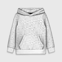 Детская толстовка Белый с абстрактным узором