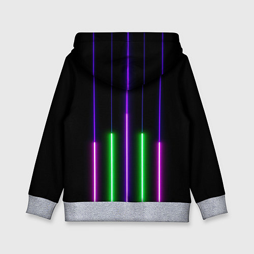 Детская толстовка Color Purple green pink / 3D-Меланж – фото 2