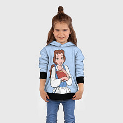 Толстовка-худи детская Beautiful Belle - big pictures, цвет: 3D-черный — фото 2