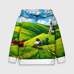 Детская толстовка Русская деревенька