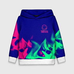 Детская толстовка Nirvana fire neon