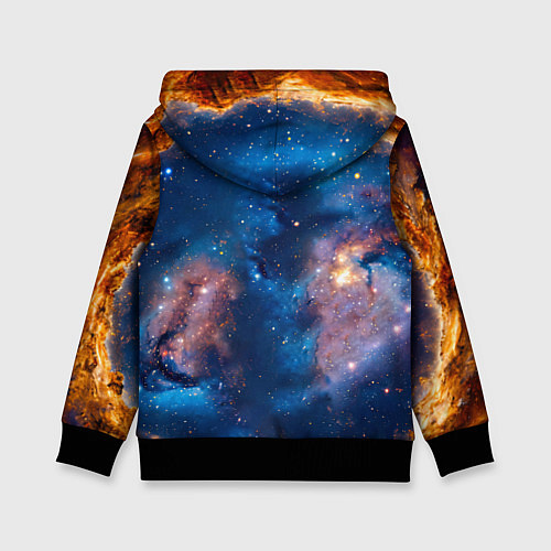 Детская толстовка Джек Рассел терьер в космосе / 3D-Черный – фото 2