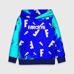 Толстовка-худи детская Farcry 6 pattern, цвет: 3D-синий