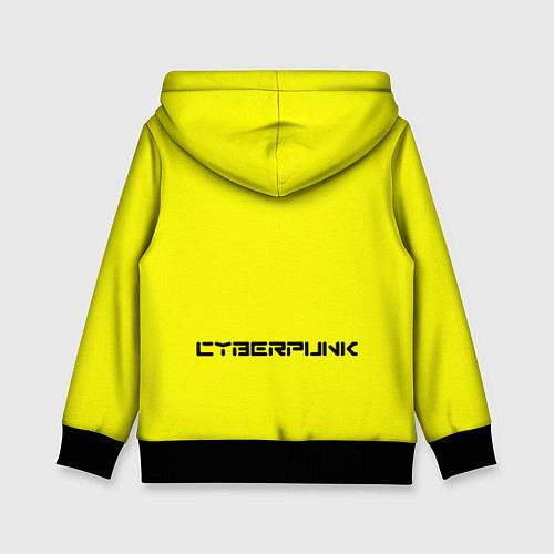 Детская толстовка Yellow bananas skull - cyberpunk / 3D-Черный – фото 2