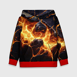 Детская толстовка Золотая лава текстура