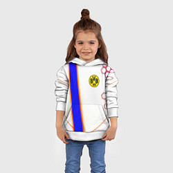 Толстовка-худи детская Borussia geometry sport, цвет: 3D-белый — фото 2