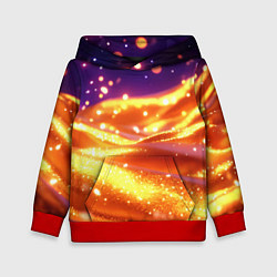 Детская толстовка Золотая волнистая текстура