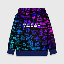 Толстовка-худи детская Ведьмак логотипы игр, цвет: 3D-синий