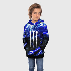 Толстовка-худи детская Monster storm energy, цвет: 3D-черный — фото 2