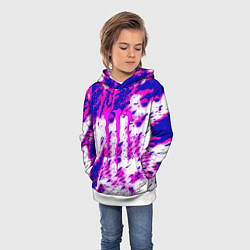 Толстовка-худи детская Monster energy краски гранж, цвет: 3D-белый — фото 2
