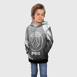 Толстовка-худи детская PSG - grey gradient, цвет: 3D-черный — фото 2