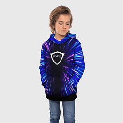 Толстовка-худи детская Genesis neon energy, цвет: 3D-черный — фото 2