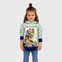 Толстовка-худи детская Американский сериал - Друзья, цвет: 3D-синий — фото 2