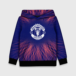 Толстовка-худи детская Manchester United red energy, цвет: 3D-черный