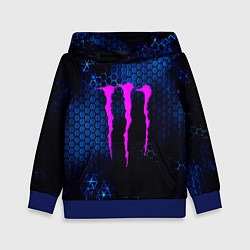 Толстовка-худи детская Monster energy броня, цвет: 3D-синий