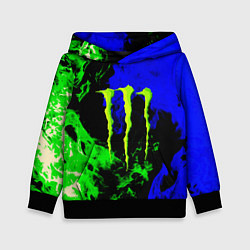 Детская толстовка Monster energy кислотный огонь