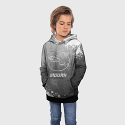Толстовка-худи детская Jaguar - grey gradient, цвет: 3D-черный — фото 2