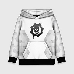 Толстовка-худи детская Gears of War white poly, цвет: 3D-черный