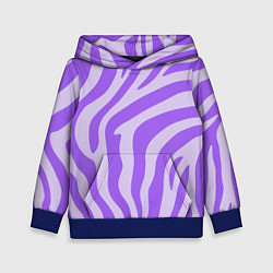 Детская толстовка Лавандовый тигровый паттерн