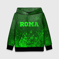 Толстовка-худи детская Roma - green gradient посередине, цвет: 3D-черный