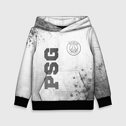 Толстовка-худи детская PSG - white gradient вертикально, цвет: 3D-черный