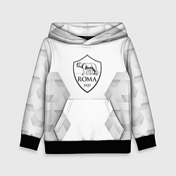 Толстовка-худи детская Roma white poly, цвет: 3D-черный