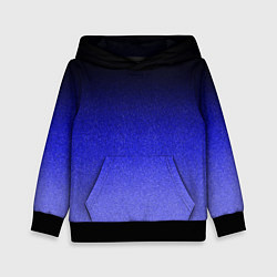 Детская толстовка Градиент индиго из чёрно в синий текстура крошка