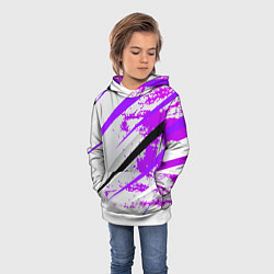 Толстовка-худи детская Color white light pink, цвет: 3D-белый — фото 2