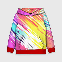 Детская толстовка Брызги краски на белом фоне