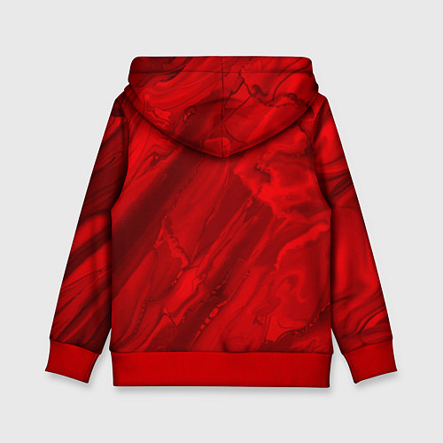 Детская толстовка Красный камень абстракция / 3D-Красный – фото 2