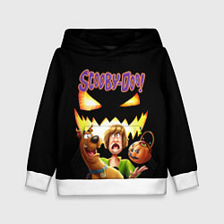 Толстовка-худи детская Шегги и Скуби Ду на Хэллоуин, цвет: 3D-белый