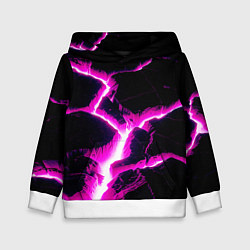 Толстовка-худи детская Color pink black, цвет: 3D-белый