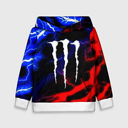 Детская толстовка Monster energy молнии неон