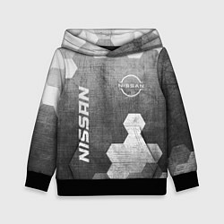 Детская толстовка Nissan - grey gradient вертикально