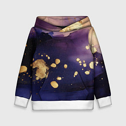 Детская толстовка Золотая краска на текстуре